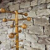 Coat rack with wooden balls 1970"