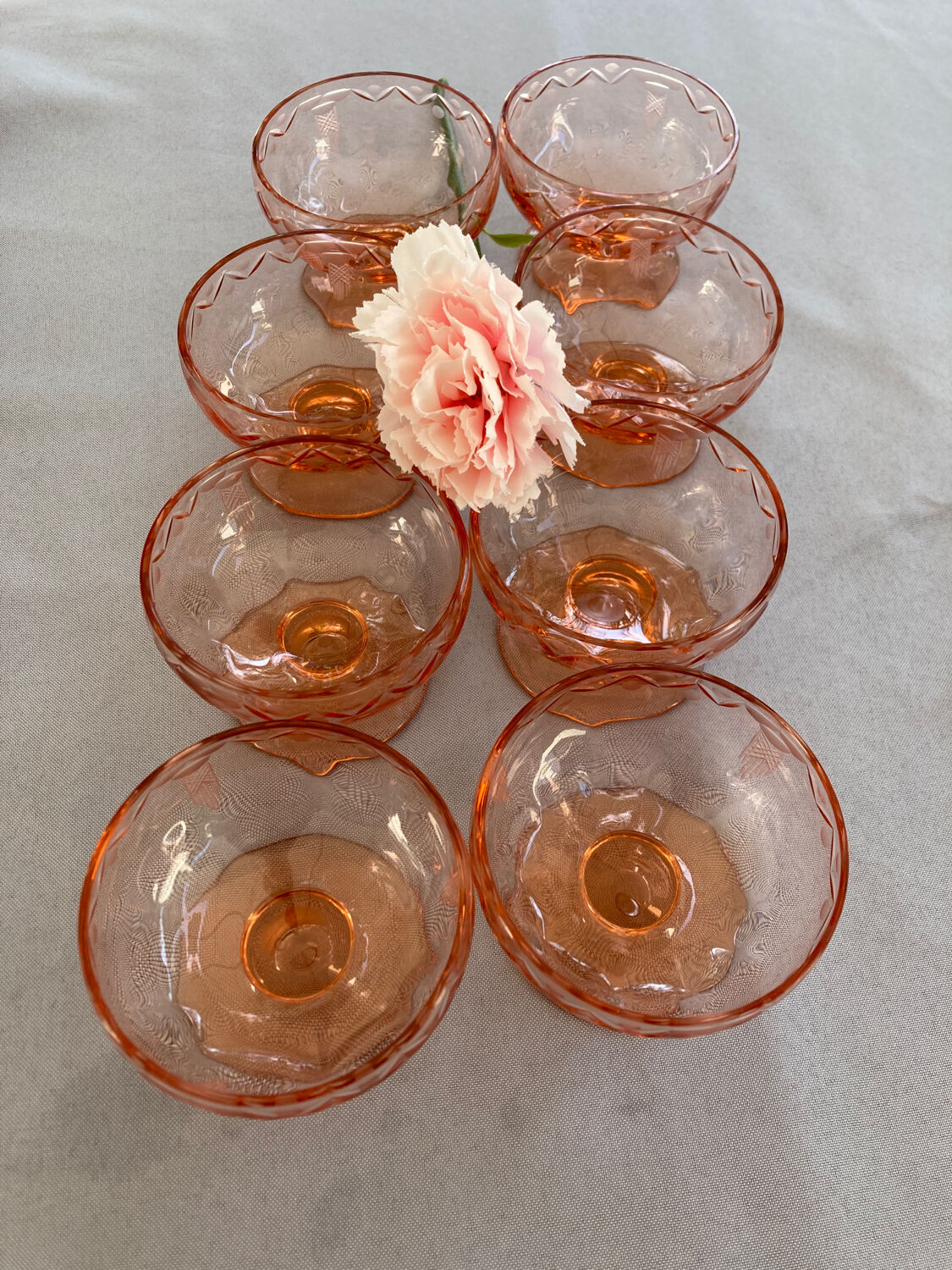 Vintage champagne glass