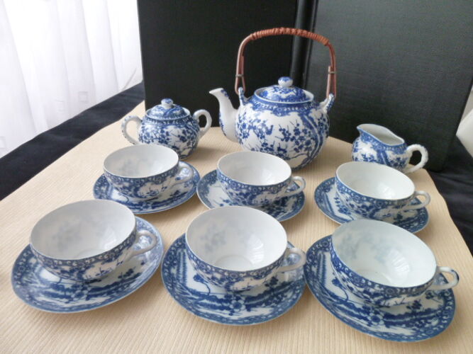 Service à thé en porcelaine du Japon 6 personnes