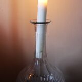 Glass carafe Round neck fluted belly