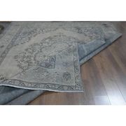 1970s Vintage Persian Handmade Wool Cotton Brown Area Rug 300x380