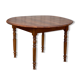 Table ronde en noyer