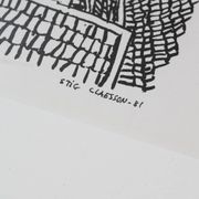 Stig Claesson "Toits de Stockholm" Lithographie, 42x32cm, 1981