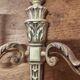 Two antique wall sconces in gilded bronze in the Louis XVI style.