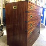 Commode de marine en acajou fabrication vers 1940