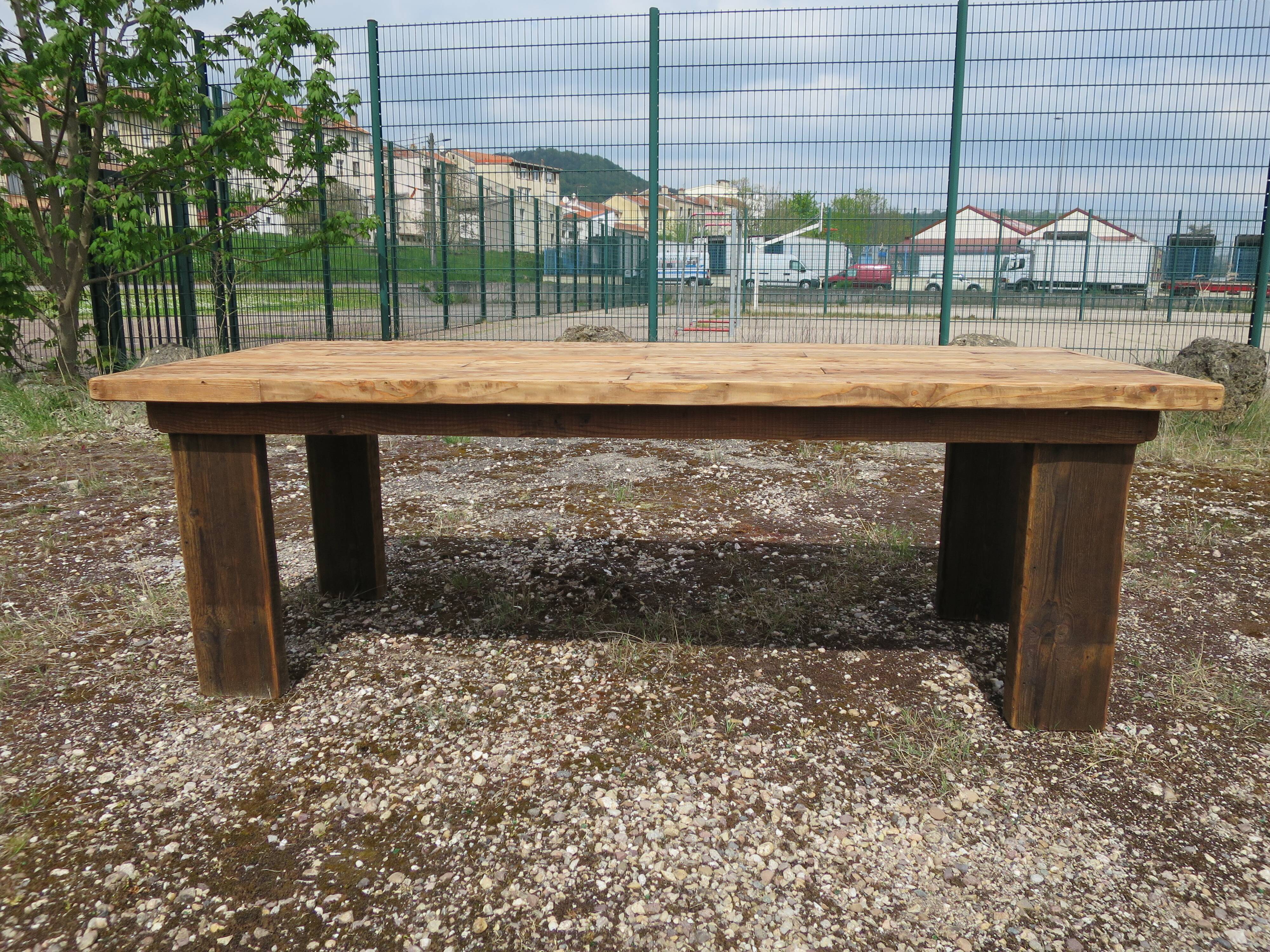 Rustic farmhouse table