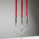 Silver-plated candelabra by Gunnar Ander for Ystad-Metall, Sweden 1960s