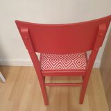 Chaise en bois relookée