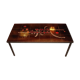 1960 coffee table, painted earthenware