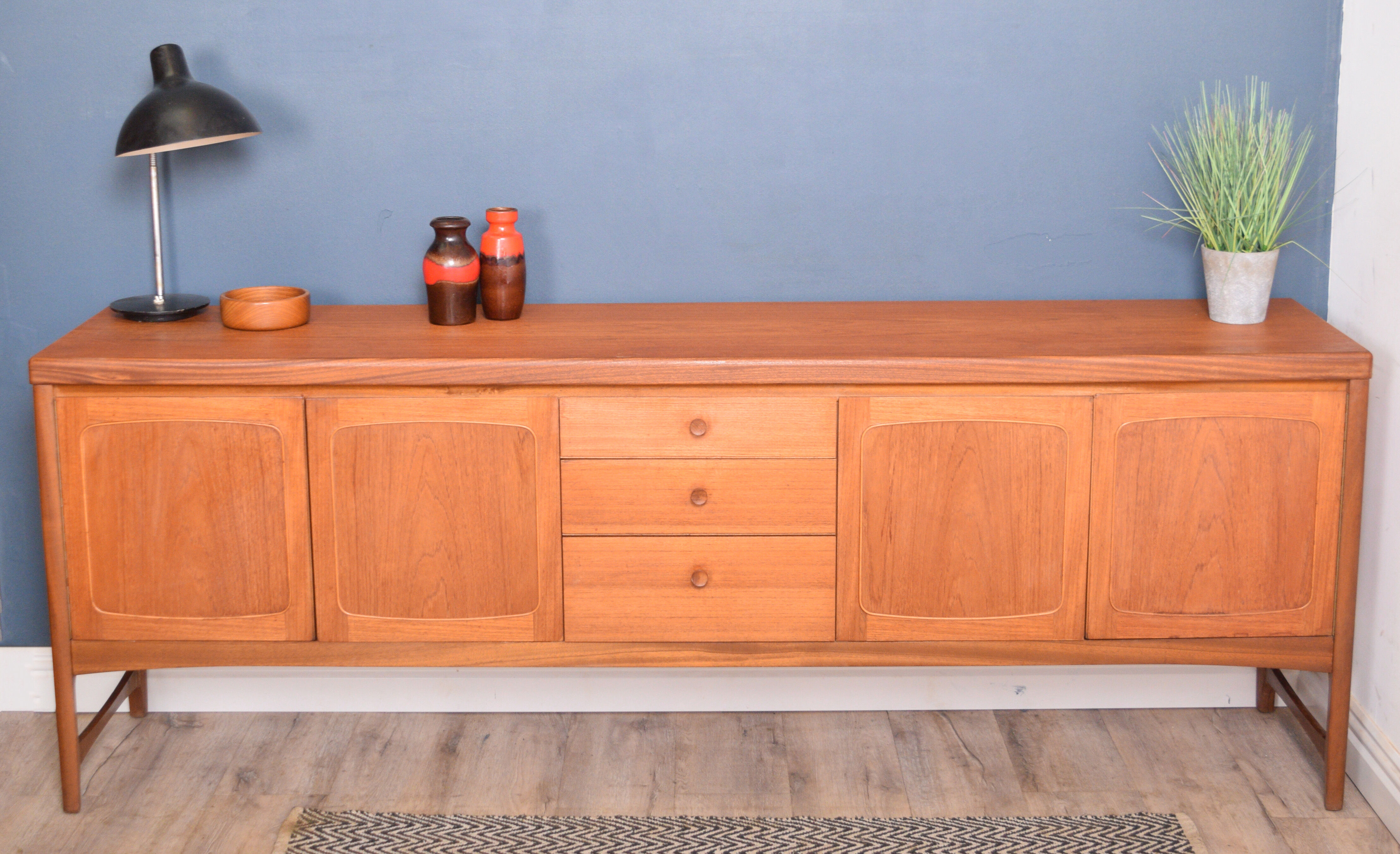 Restored Teak 1960s Nathan Squares Sideboard