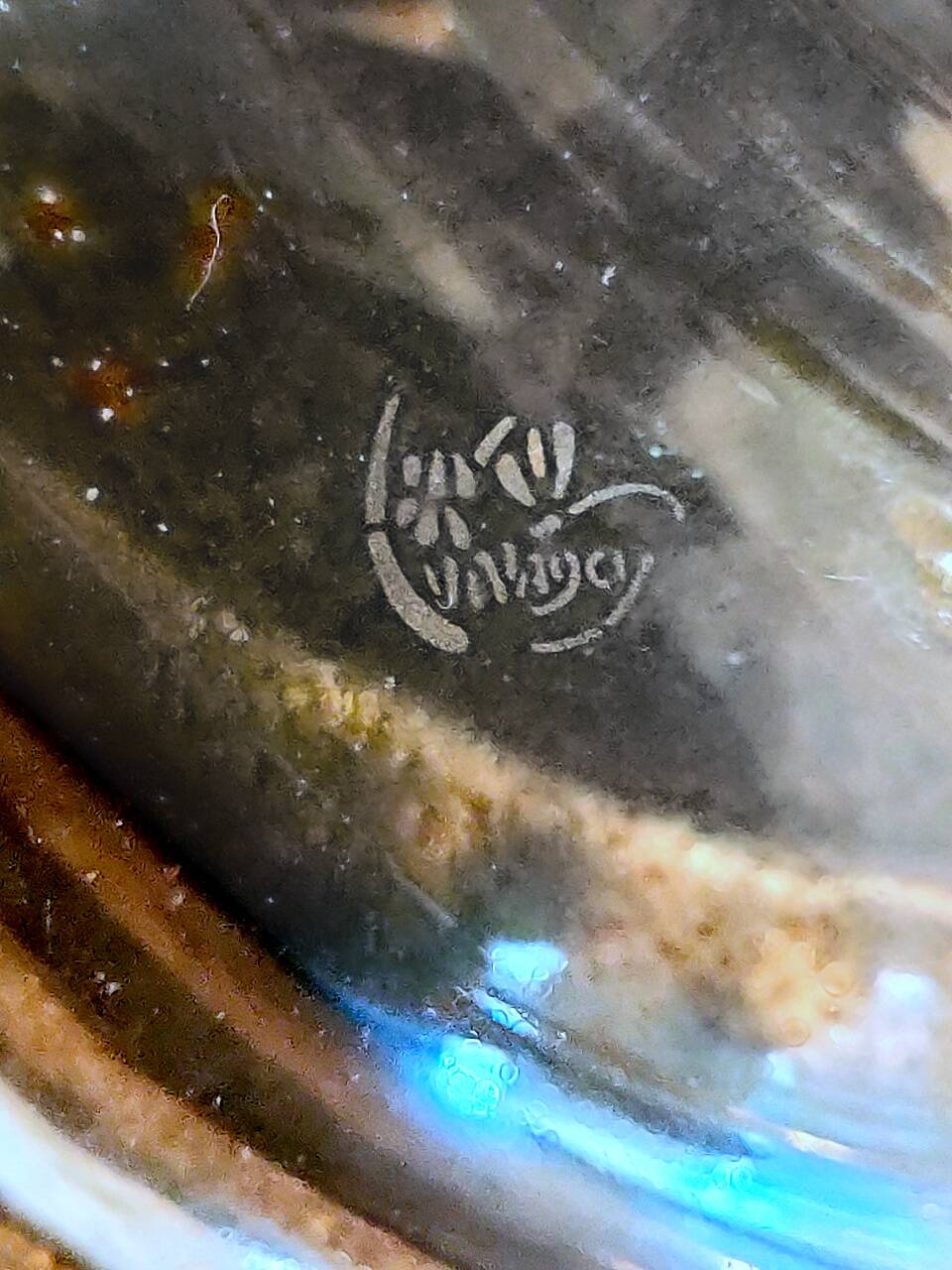 Daum Nancy crystal trinket tray, Kinetic model – Vintage Design 1950