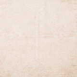 Faded beige turkish runner rug, 2'10x14'3 Ft