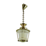Suspension Lantern brass and glass vestibule