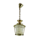 Suspension Lantern brass and glass vestibule