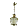 Suspension Lantern brass and glass vestibule