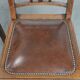 Set of four antique oak dining chairs in Art Nouveau style
