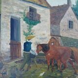 Old naive painting
