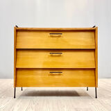 Shoes cabinet with metal frame
