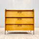 Shoes cabinet with metal frame