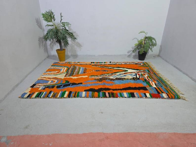 Tapis bérbere marocain décoré 200cmx300cm
