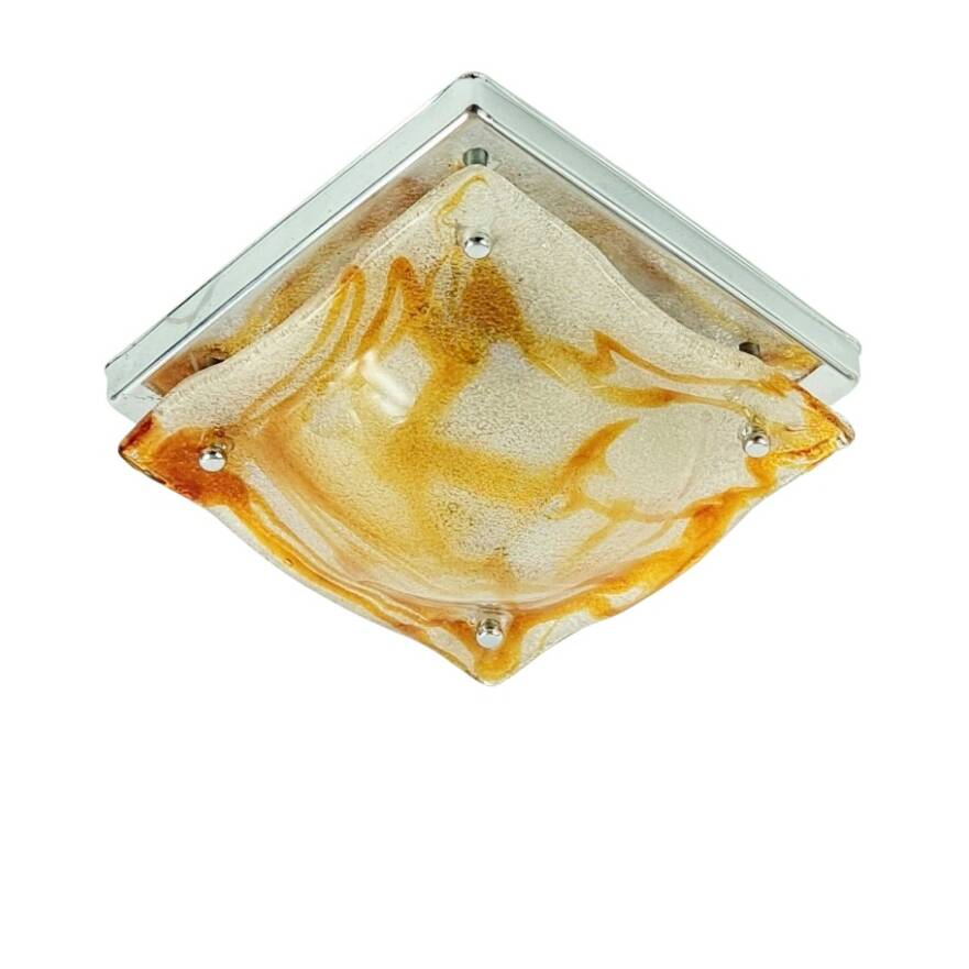 Murano Glass Ceiling Light By Toni Zuccheri For Mazzega, Italy, 1970s