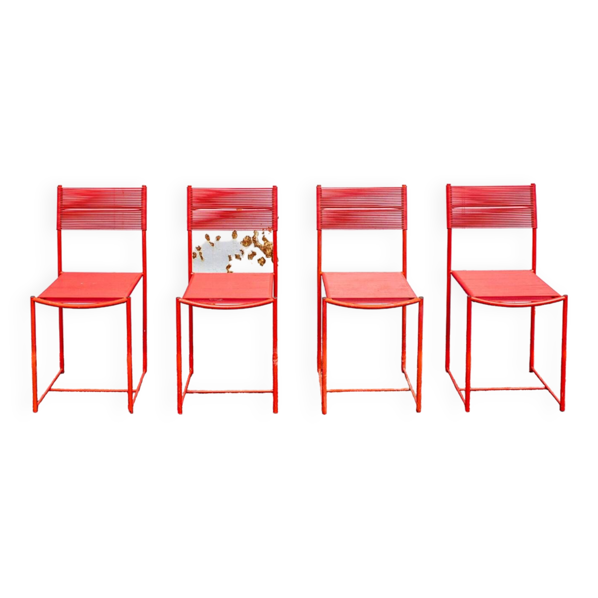 Spaghettis Chair by Giandomenico Belotti for Alias, Italy, 1979, Set of 4
