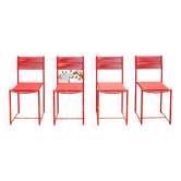 Chaise Spaghettis par Giandomenico Belotti pour Alias, Italie, 1979, Set de 4