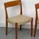 Set of 4 Teak and Wool Dining Chairs by Swegards, Sweden, 1960s