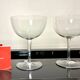 Two giant champagne tasting glasses Baccarat