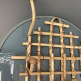 Bamboo wall coat rack