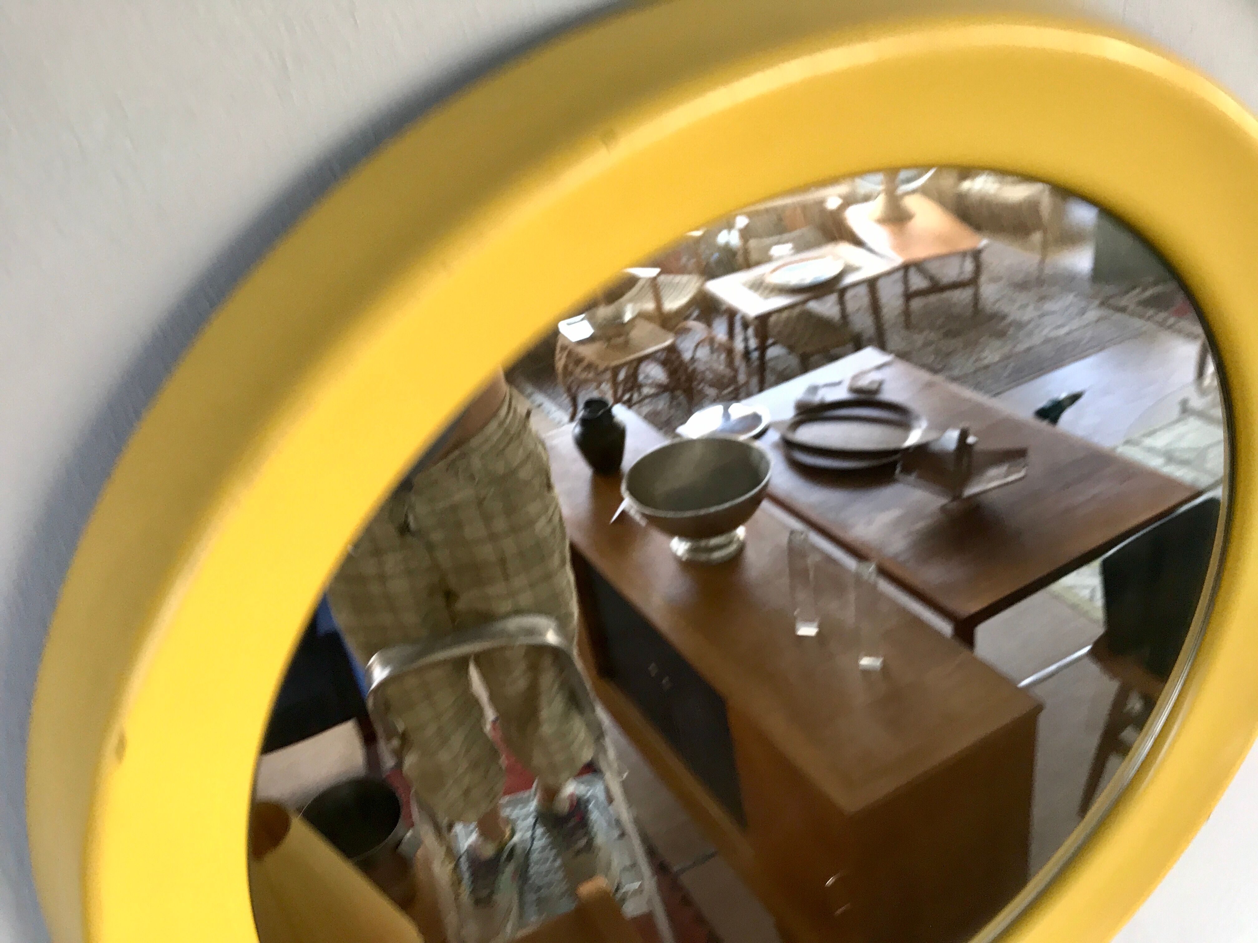 Old mirror round - 65cm