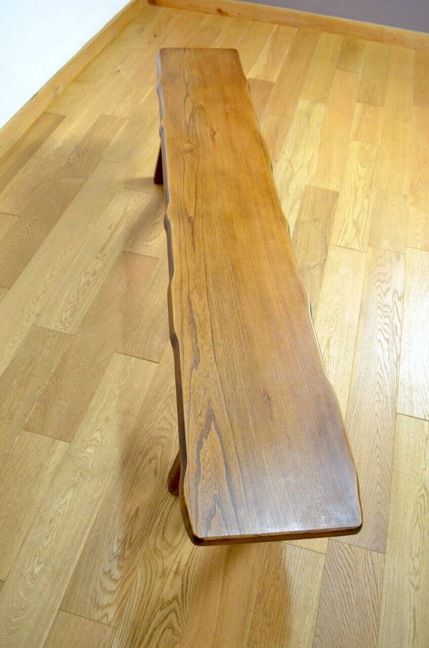 Elm Bench Finnish Design by Olavi Hanninen