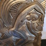Bas-relief in art deco terracotta