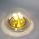 Large clear bubble glass flush mount light by Glashutte Limburg