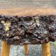 pair of rustic tripod farm stools 1950 brutalist wooden vintage French stool