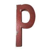 Old letter to ensign in zinc D or P 25 cm