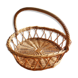 Vintage basket round Osier Large cove