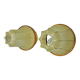 Pair of pear-shaped "cocoon" wall lights, resin and pine, Italy, 1970