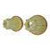 Pair of pear-shaped "cocoon" wall lights, resin and pine, Italy, 1970