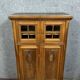 Louis XVI style library cabinet in solid walnut circa 1880