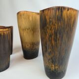 Set de 4 vases en céramique de style moderne du milieu du siècle Gunnar Nylund Rörstrand Suède