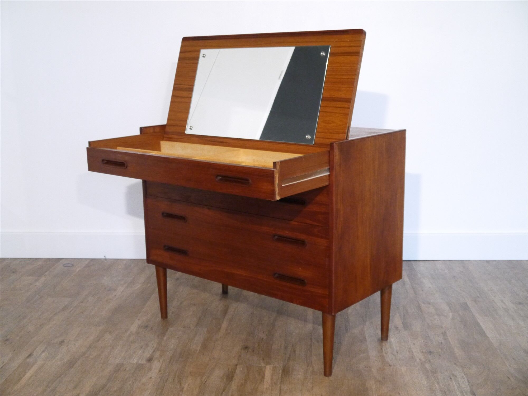 Scandinavian vintage chest of drawers in teak