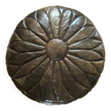 Pouf en cuir 1970