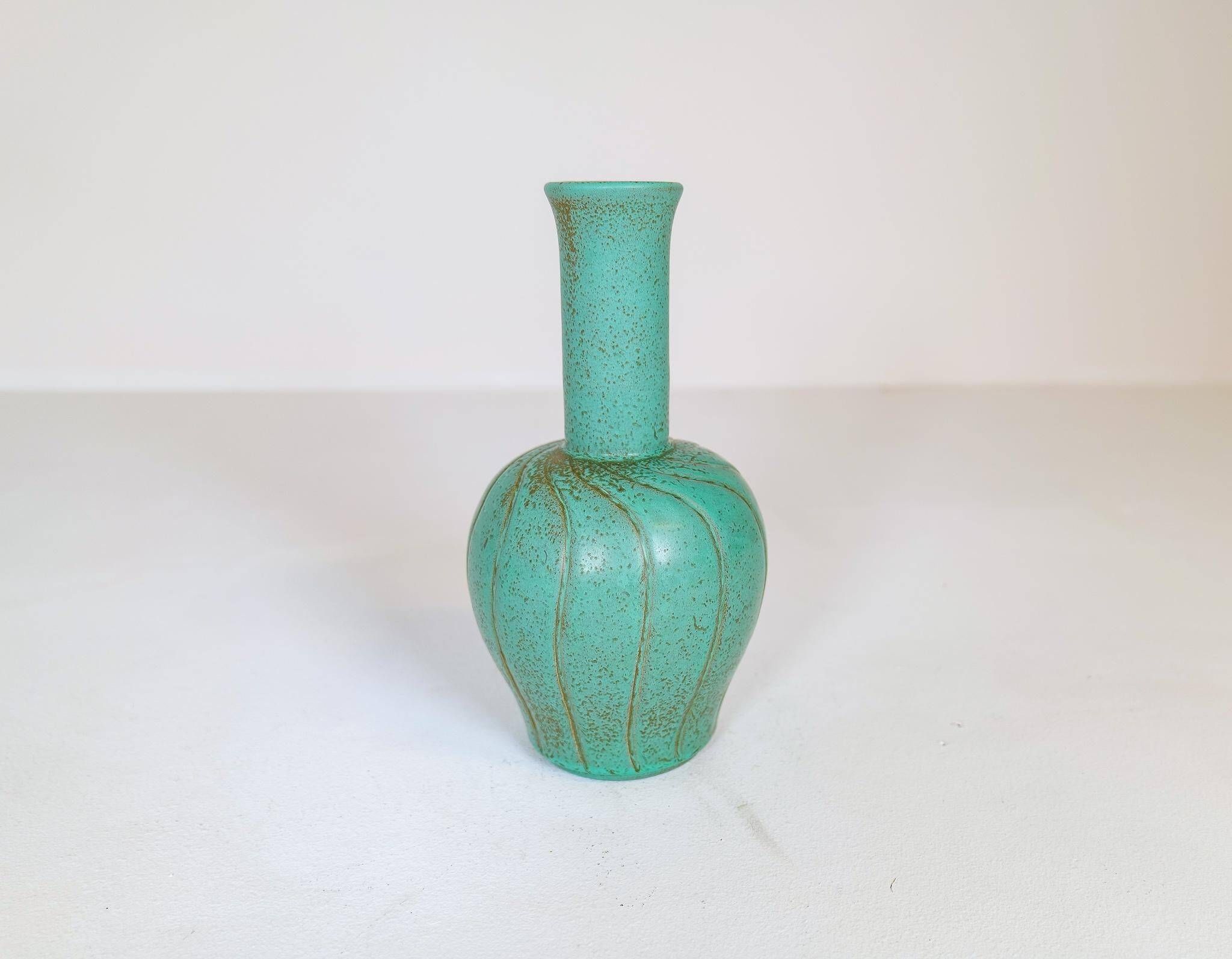 Art Deco ceramic vase Bo Fajans Ewald Dahlskog, Sweden, 1937