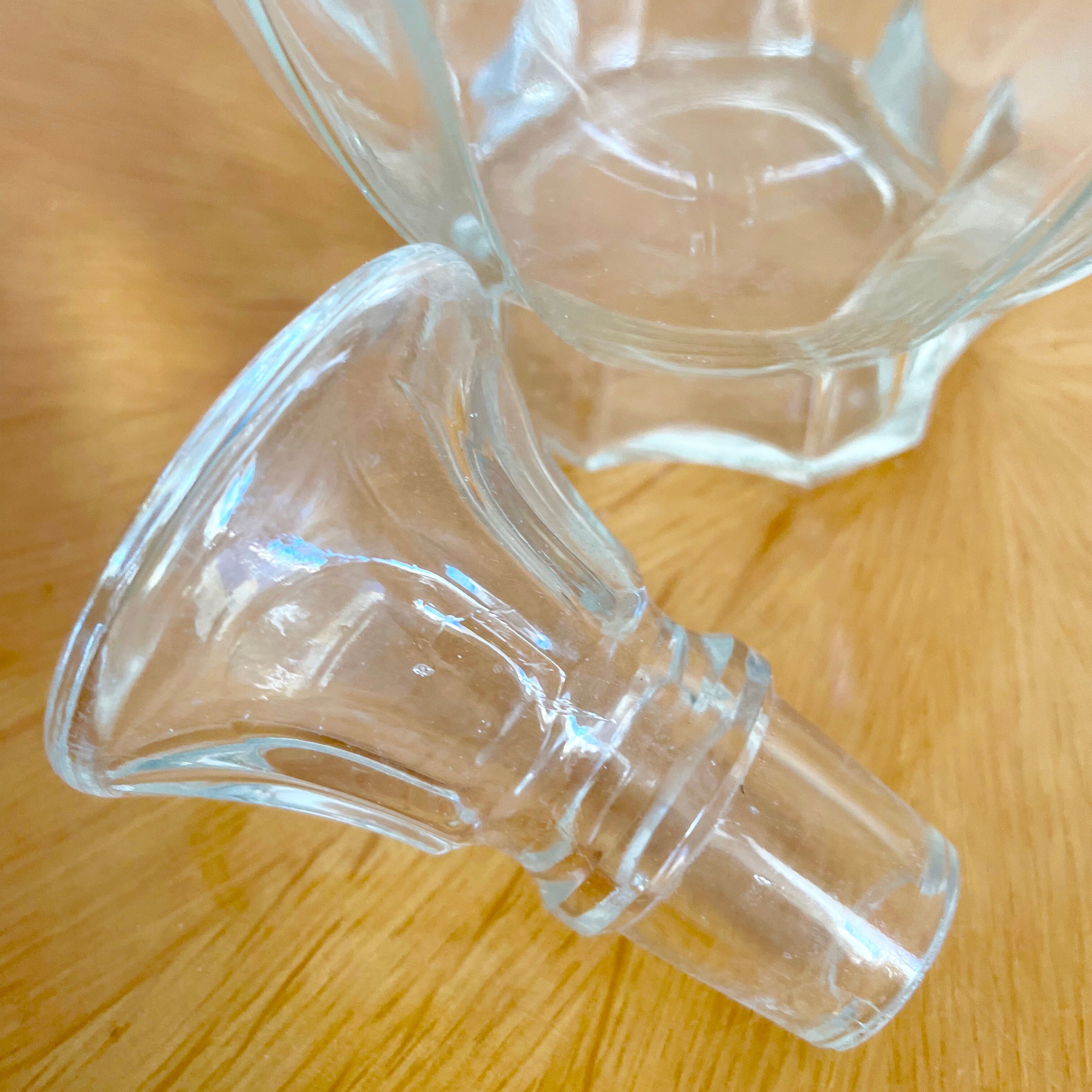 Glass crystal decanter