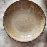 Series of 6 hollow plates in vintage sandstone