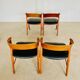 Danish vintage Kai Kristiansen model 32 chairs for Schou Andersens Møbelabrik