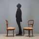 Antique Louis-Philippe walnut chairs, Italy, 19th century