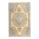 1970s vintage Turkish hand-knotted area rug 135x212
