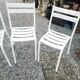 6 iron garden chairs